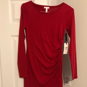 Leith ruched shirt dress